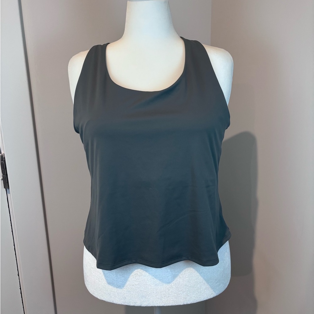Old Navy Active Powersoft Tank Top Built-In Bra Gray XXL